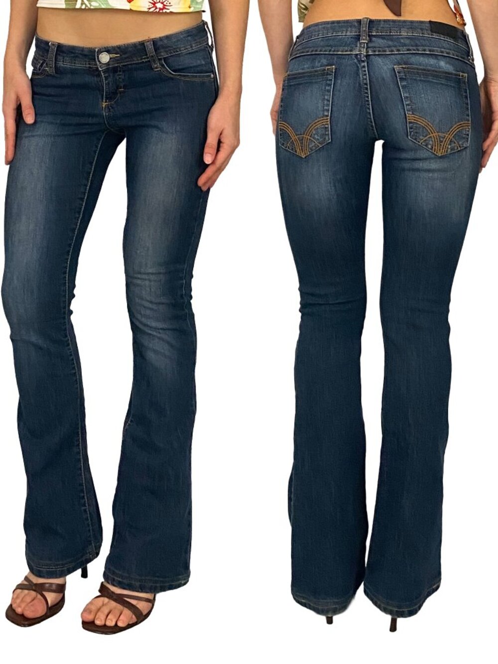 bebe low rise boot cut jeans with stretch